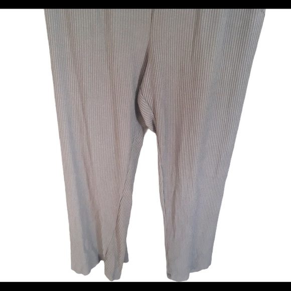 H&M+ Divided Ribbed Pants With Elastic Waist Sage Green Size XXL - Picture 6 of 8